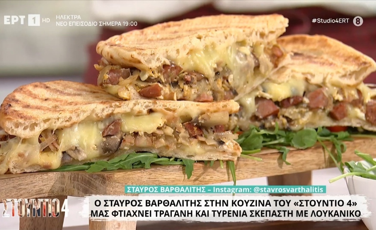 Ο Σταύρος Βαρθαλίτης φτιάχνει τραγανό ρολό πίτσας με λουκάνικο