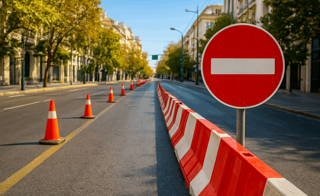 Επέτειος του Πολυτεχνείου — Κυκλοφοριακοί περιορισμοί στο κέντρο της Αθήνας