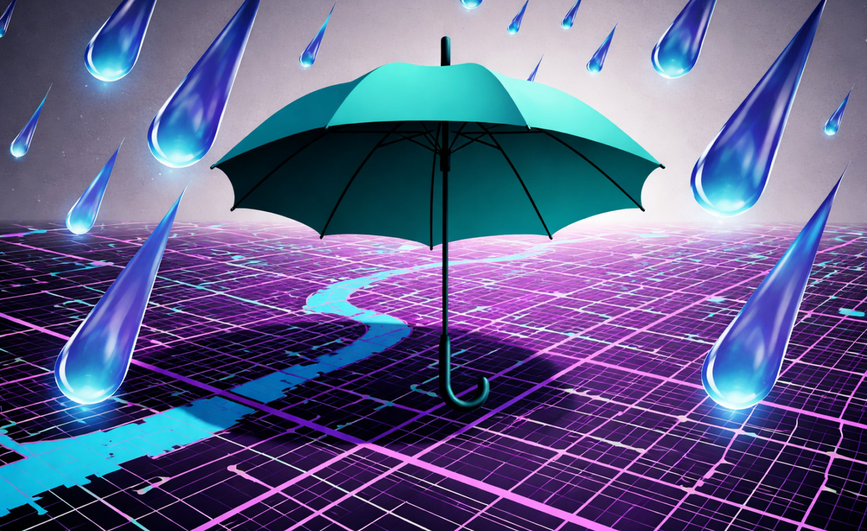 Αττική: Σοβαρά προβλήματα στους δρόμους από τη σφοδρή καταιγίδα την παραμονή των Χριστουγέννων