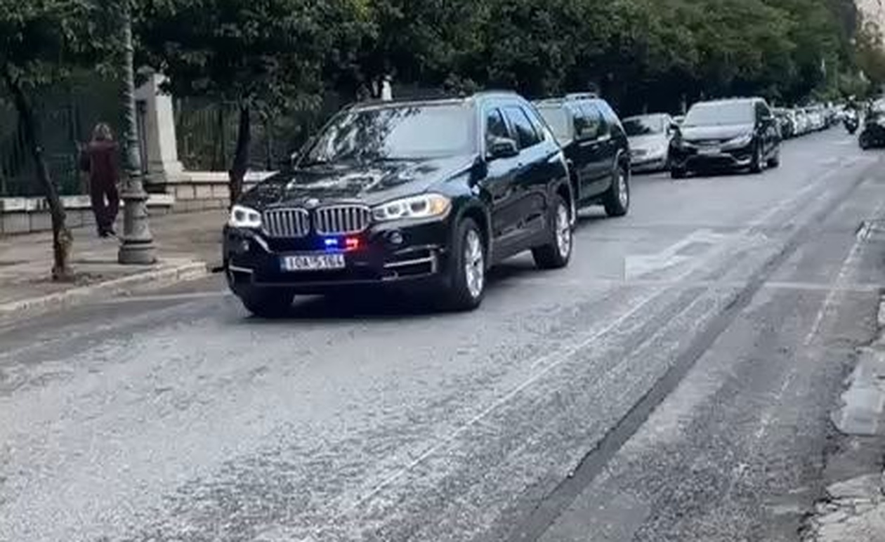 Η Κίμπερλι Γκίλφοϊλ έφτασε στο Μέγαρο Μαξίμου για να συναντήσει τον Κυριάκο Μητσοτάκη