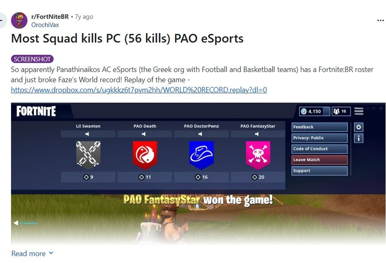 Παγκόσμιο ρεκόρ esports των Πράσινων