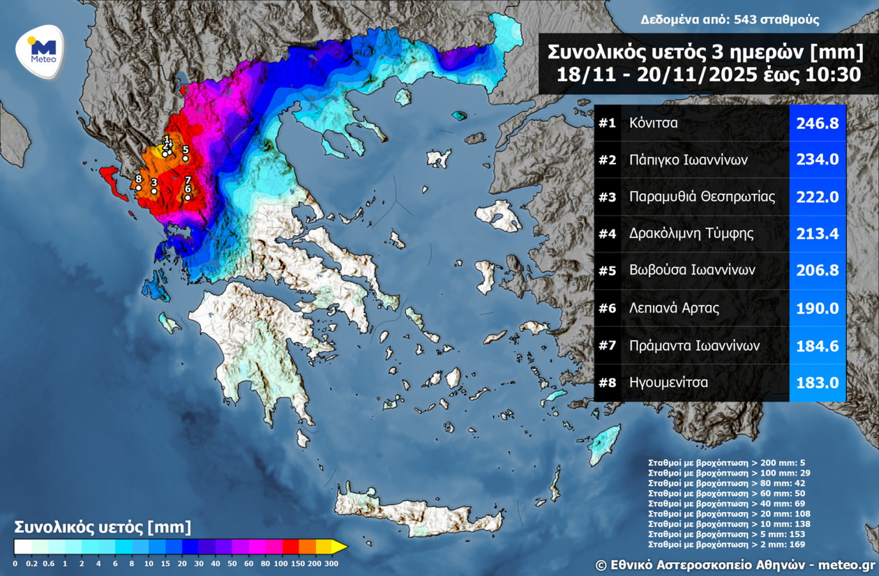 Κακοκαιρία: Τεράστιες ζημιές σε Ηπειρο και Κέρκυρα, ζητούν κήρυξη έκτακτης ανάγκης