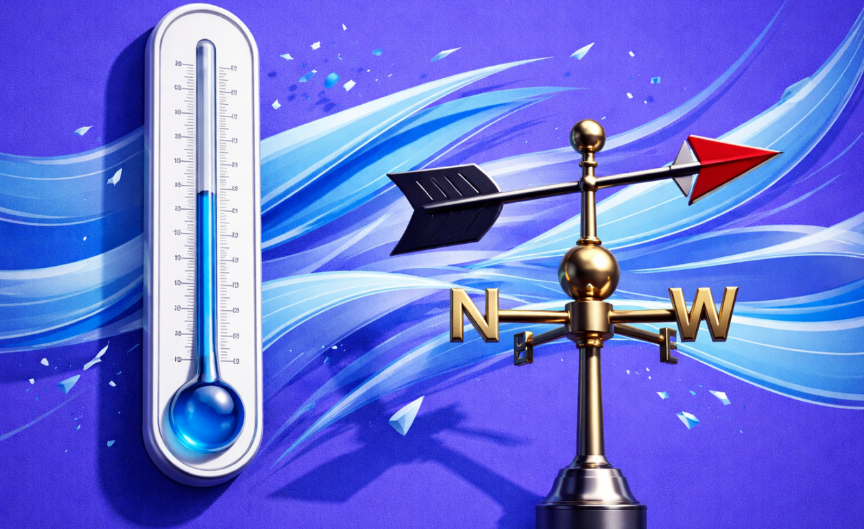 Καιρός: Τσουχτερό κρύο και θυελλώδεις άνεμοι τη Δευτέρα – Η πρόγνωση για την Πρωτοχρονιά