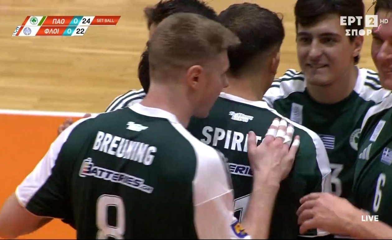 Ο Παναθηναϊκός πήρε προβάδισμα με 25-22 στο πρώτο σετ