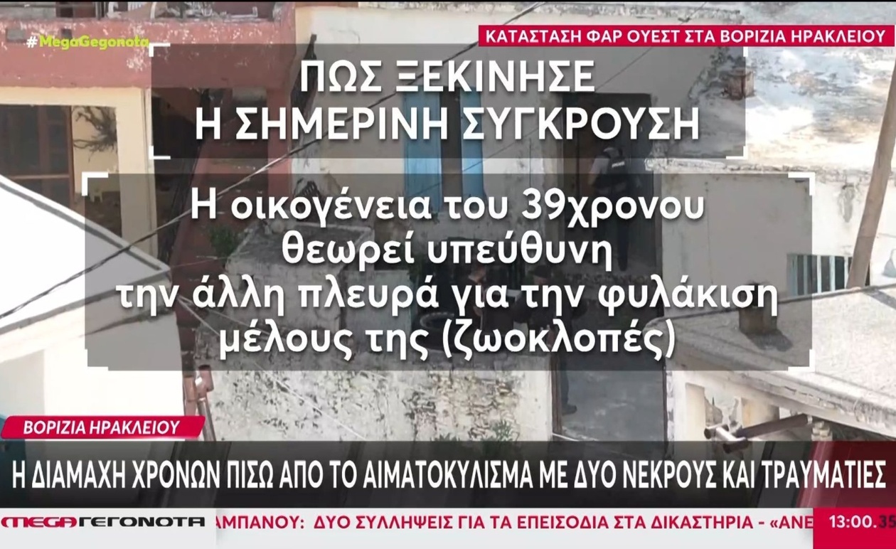 Η βεντέτα οικογενειών στην Κρήτη κλιμακώθηκε σε ένοπλη σύγκρουση