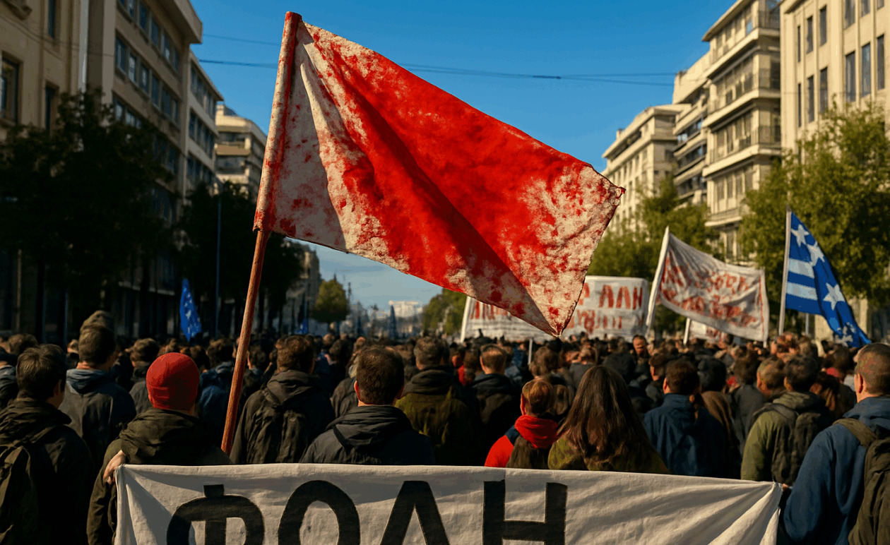 Πολυτεχνείο: Ξεκίνησε η πορεία προς την αμερικανική πρεσβεία με δρακόντεια μέτρα ασφαλείας
