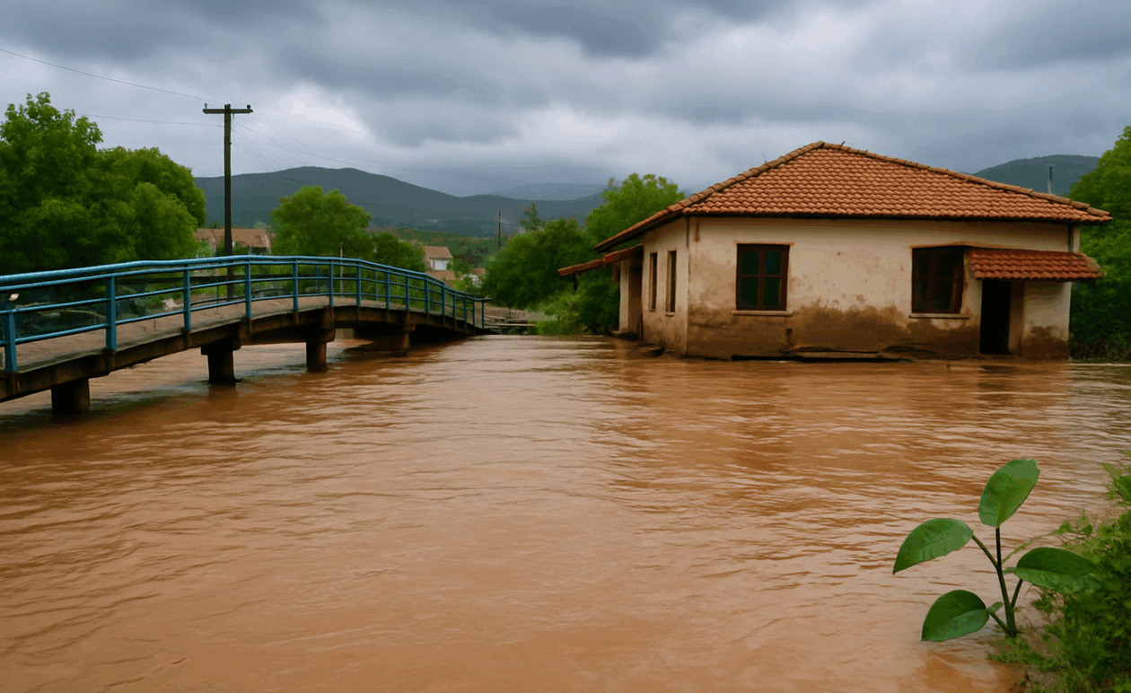 Μυτιλήνη: Πέμπτη πλημμύρα του ποταμού Τσικνιά μέσα σε έξι χρόνια