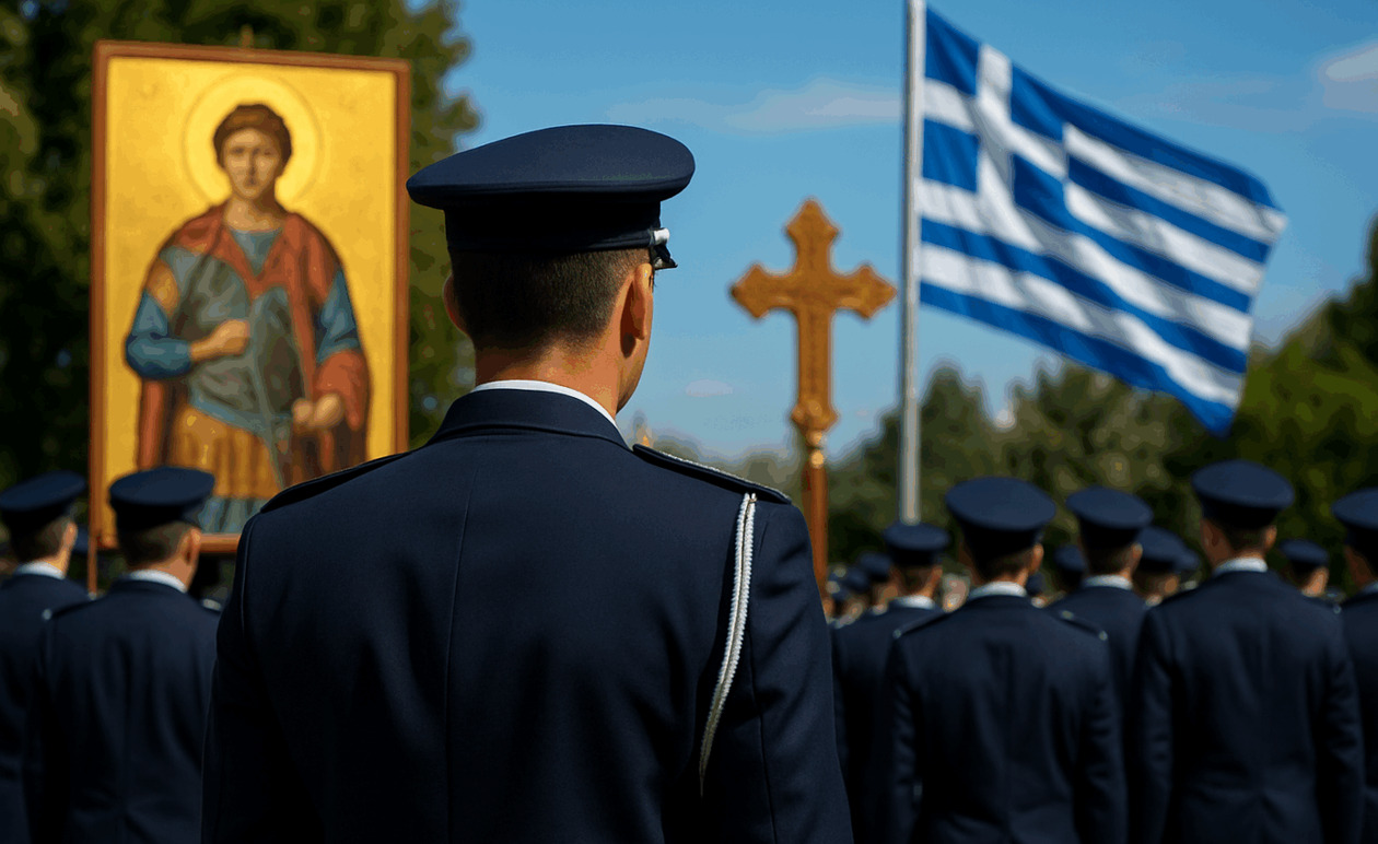 Ημέρα της Αστυνομίας στη Μυτιλήνη τιμήθηκε ο Άγιος Αρτέμιος