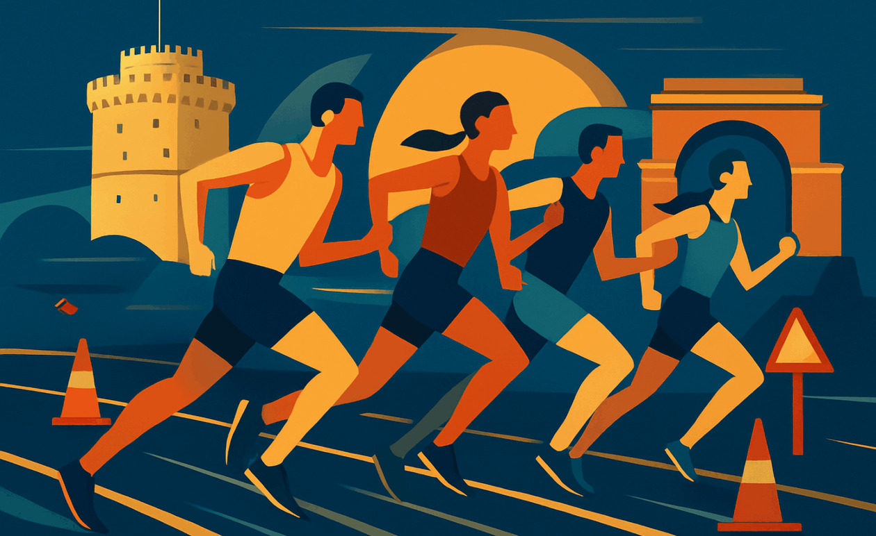 Θεσσαλονίκη: Κυκλοφοριακές ρυθμίσεις εφαρμόστηκαν λόγω αγώνων δρόμου την Κυριακή 23 Νοεμβρίου