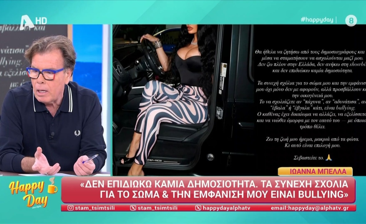 Δ. Παπανώτας σχολιάζει την ανάρτηση της Ιωάννας Μπέλλα: δημόσια έκθεση και αναγνωρισιμότητα