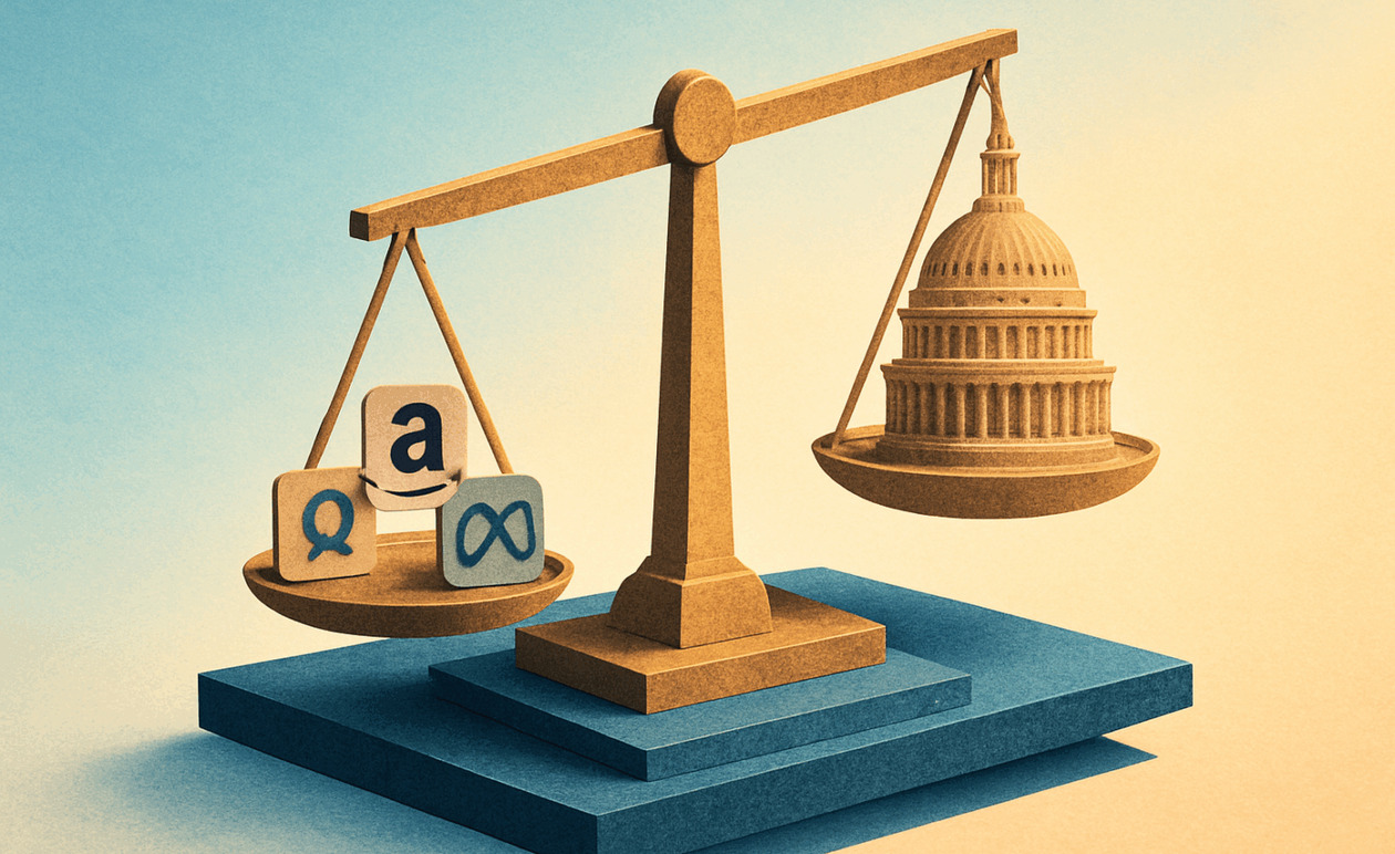 Ο Μακρόν καταγγέλλει τις Βρυξέλλες για «φόβο» απέναντι στην αμερικανική Big Tech