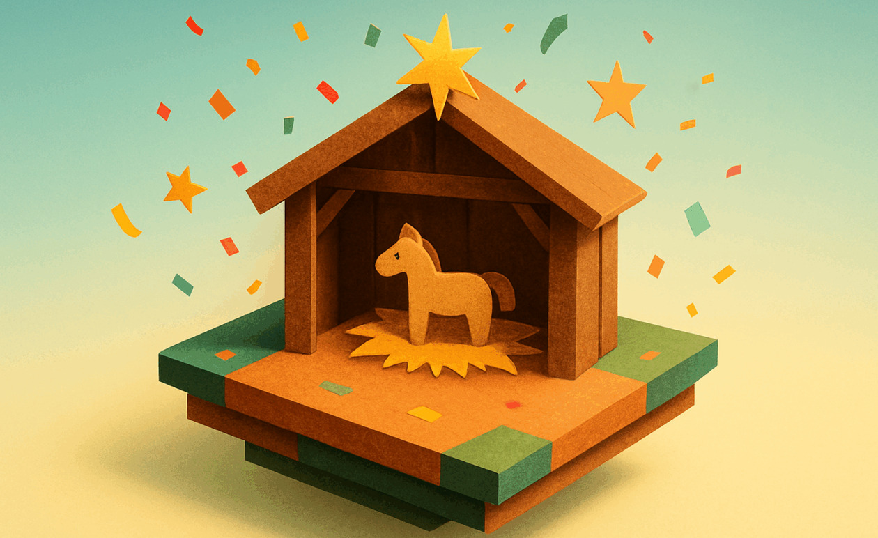 Βόλος: Αντιδράσεις για το ζωντανό πόνι σε χριστουγεννιάτικη φάτνη – Τι απαντά ο δήμαρχος