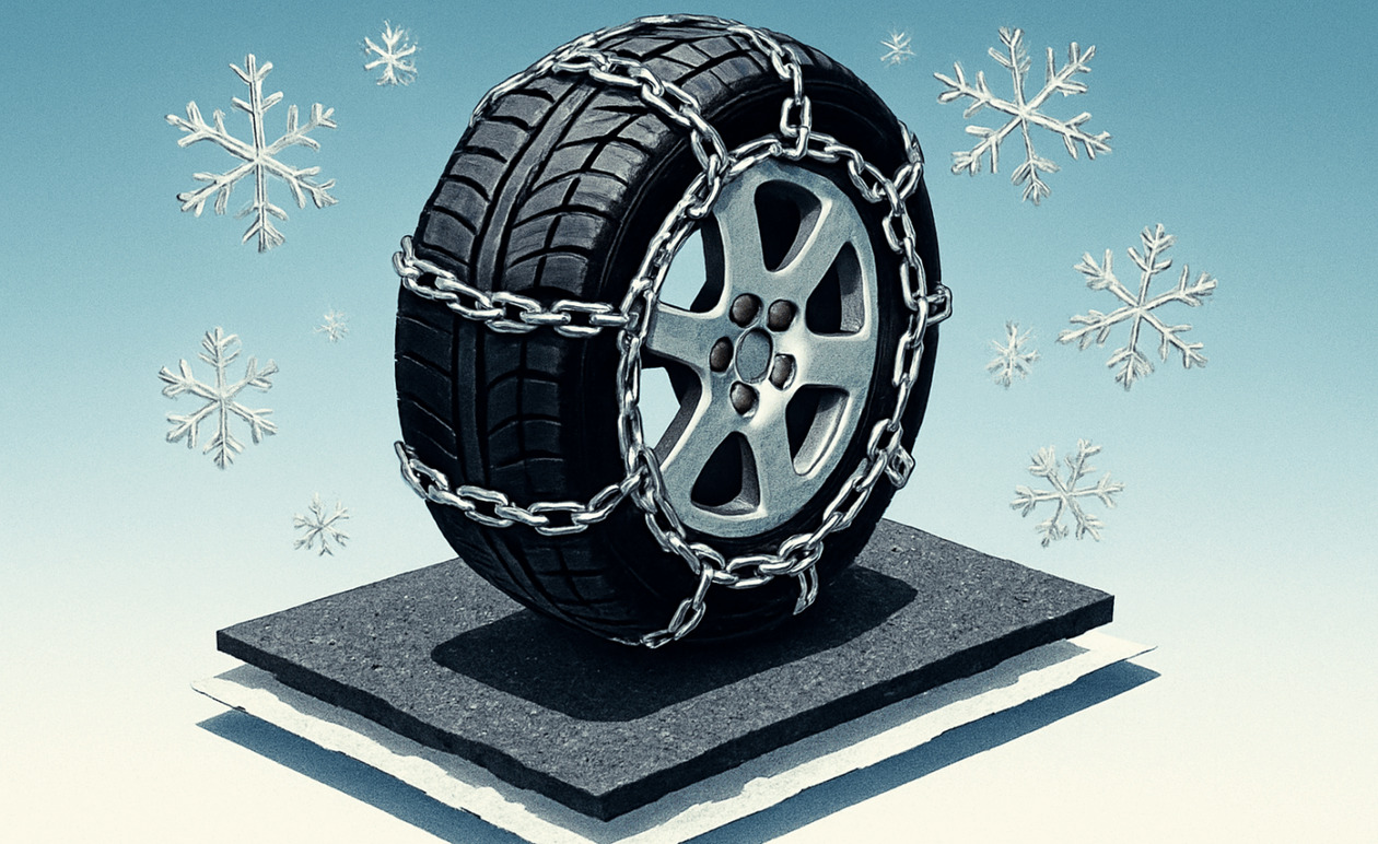 Υποχρεωτικές αντιολισθητικές αλυσίδες στα Τρίκαλα λόγω έντονων καιρικών φαινομένων