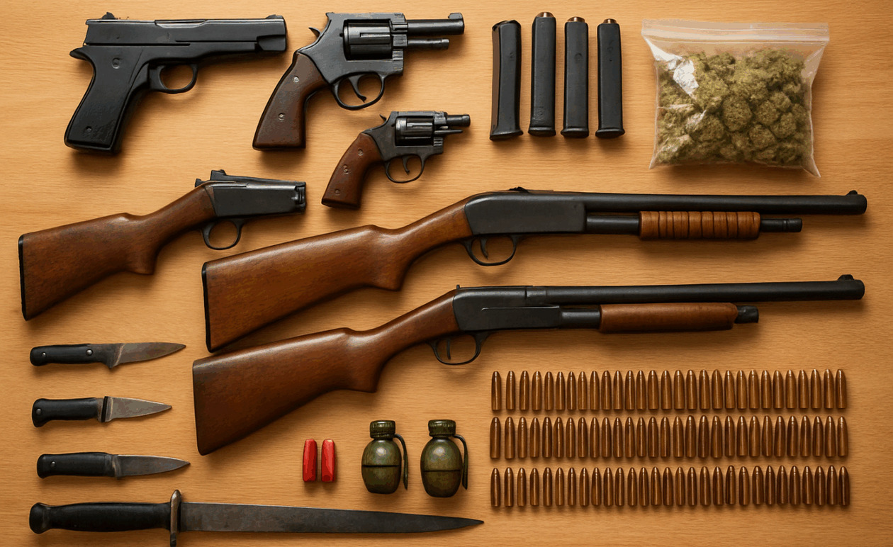 Ένας ημεδαπός συνελήφθη στο Λασίθι για οπλοκατοχή, ναρκωτικά, πυρομαχικά