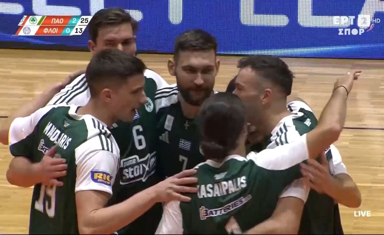 Ο Παναθηναϊκός ξεκινά με άνετο τρίποντο στη Volley League