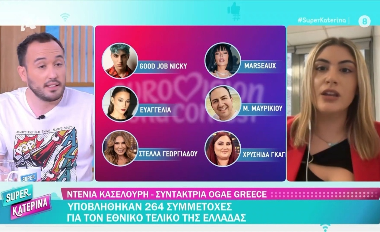 264 τραγούδια που υποβλήθηκαν για τον εθνικό τελικό