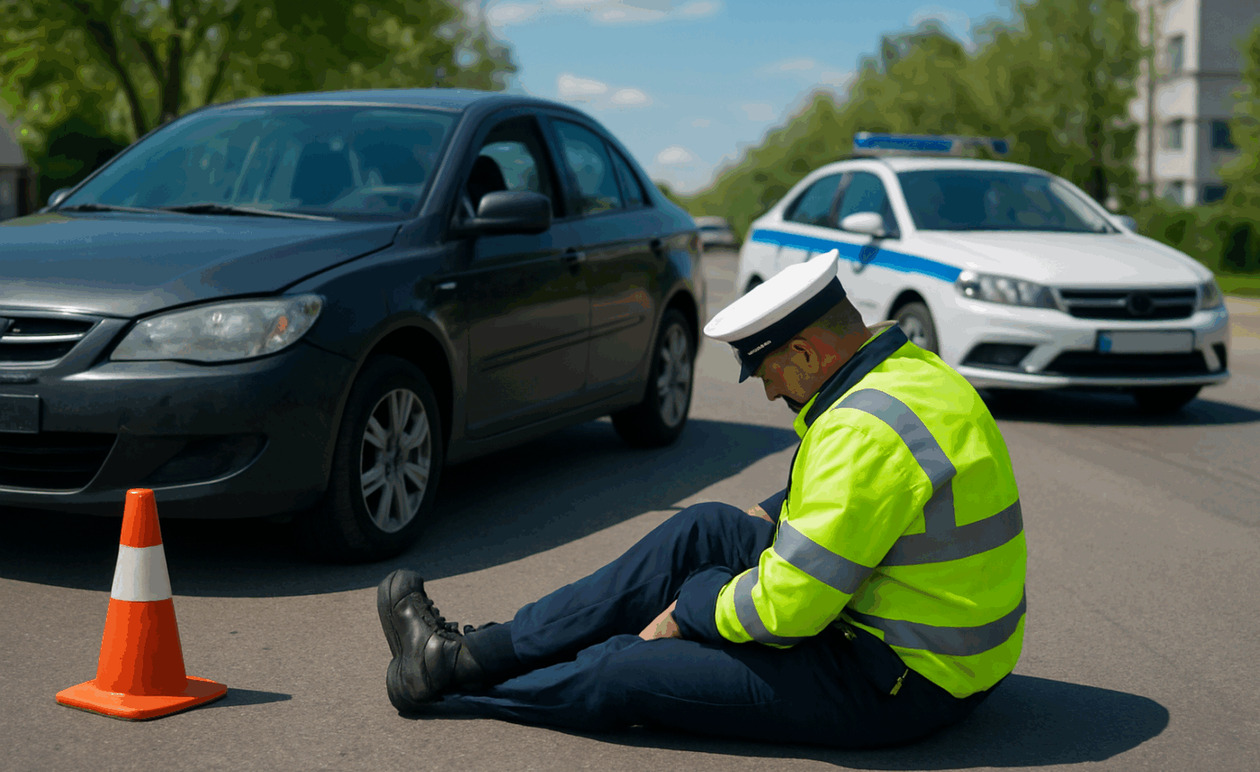 Οδηγός στην Πάτρα παρέσυρε και τραυμάτισε τροχονόμο σε μπλόκο