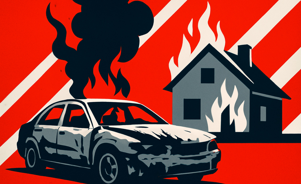 Φωκίδα: Άνδρας απανθρακώθηκε σε Ι.Χ. και το σπίτι του τυλίχθηκε στις φλόγες