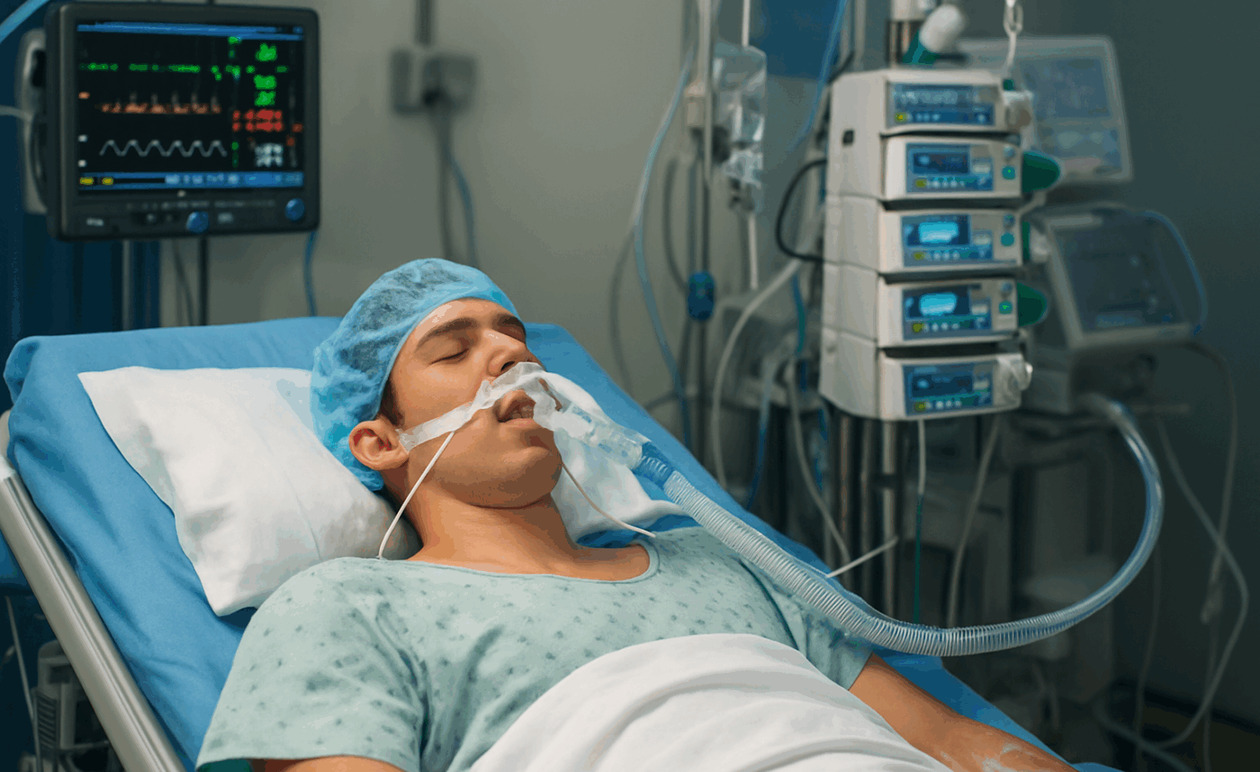 Ένας 22χρονος άνδρας εισήχθη στη ΜΕΘ επειδή, στο πλαίσιο ενός στοιχήματος, κατάπιε ένα μπέργκερ