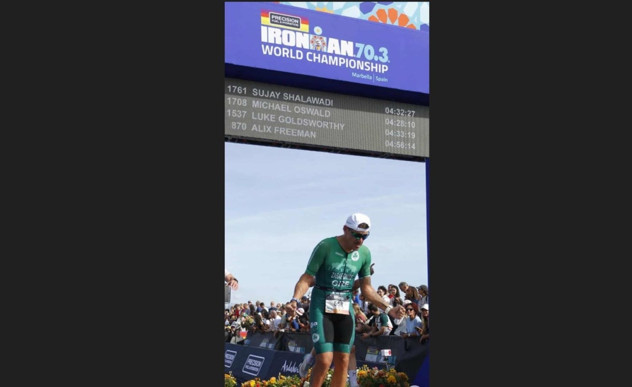 Πάρης Ζαραφωνίτης τερμάτισε στο Ironman 70.3 2025