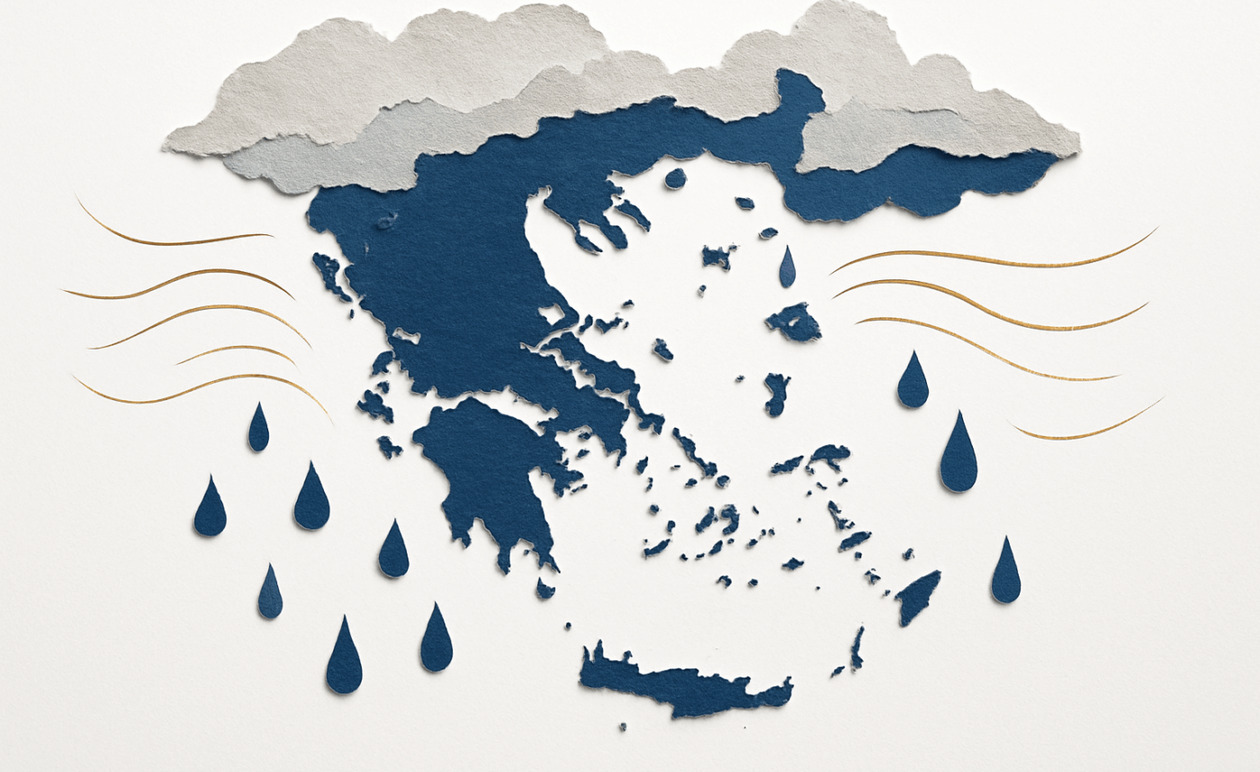 Καιρός: Συννεφιά και τοπικές βροχές σήμερα, η θερμοκρασία έως 21 βαθμούς