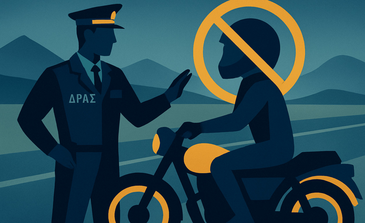 Ελληνική Αστυνομία: 68 παραβάσεις για μη χρήση κράνους στη Θεσσαλία την εβδομάδα 3-9 Νοεμβρίου