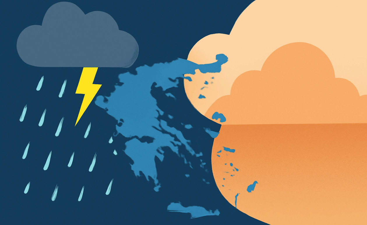 Καιρός: Ισχυρές βροχές, καταιγίδες και αφρικανική σκόνη το Σαββατοκύριακο