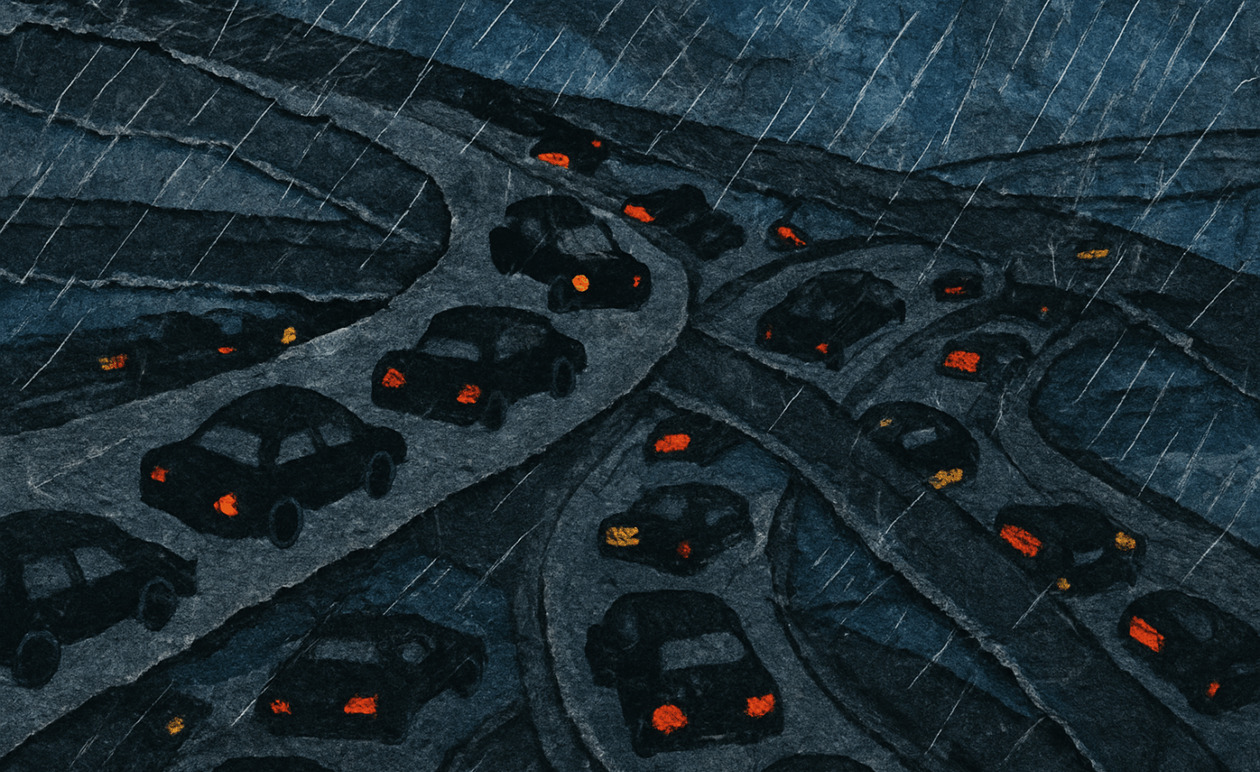 Κακοκαιρία Byron: Κυκλοφοριακό χάος σε Κηφισό και Αθηνών-Κορίνθου με ουρές χιλιομέτρων