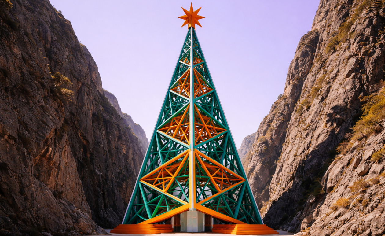 Φαράγγι Σαμαριάς: Αντιδράσεις και πρόστιμα για το αυθαίρετο χριστουγεννιάτικο δέντρο των 43 μέτρων