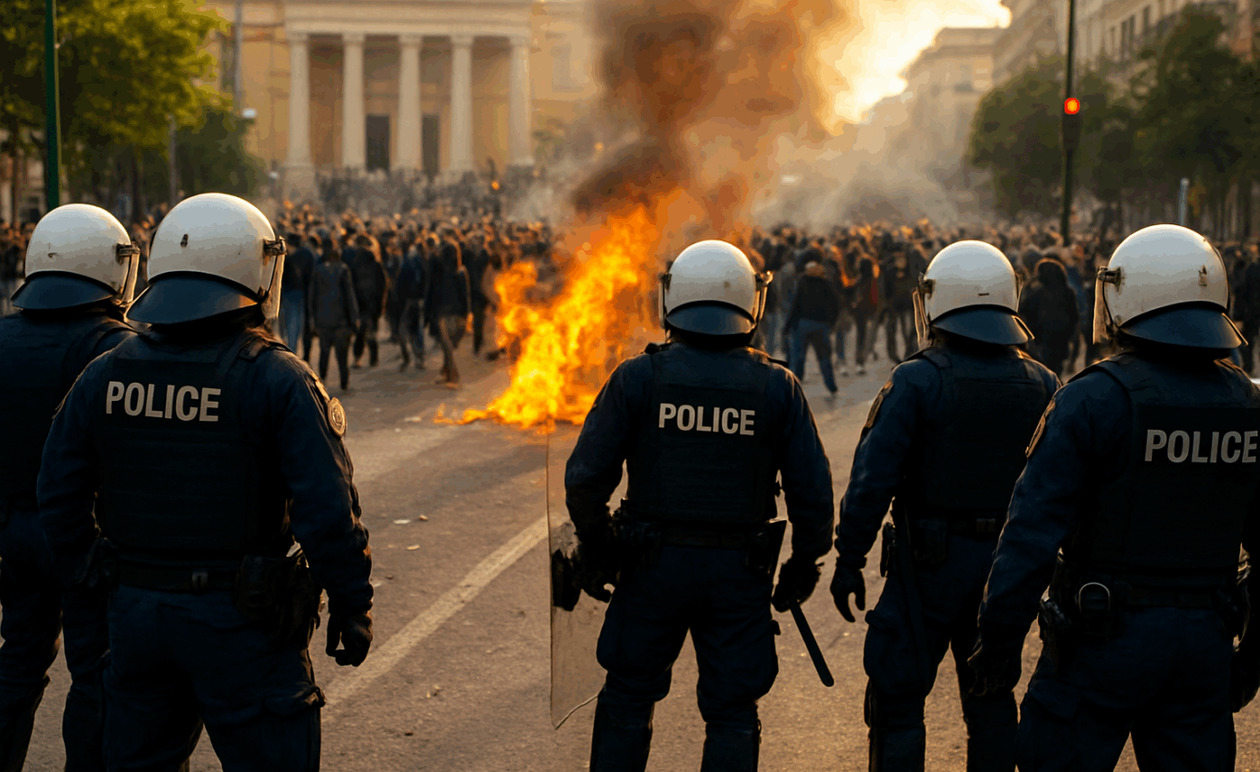 Συγκέντρωση και πορεία στα Προπύλαια στο κέντρο της Αθήνας