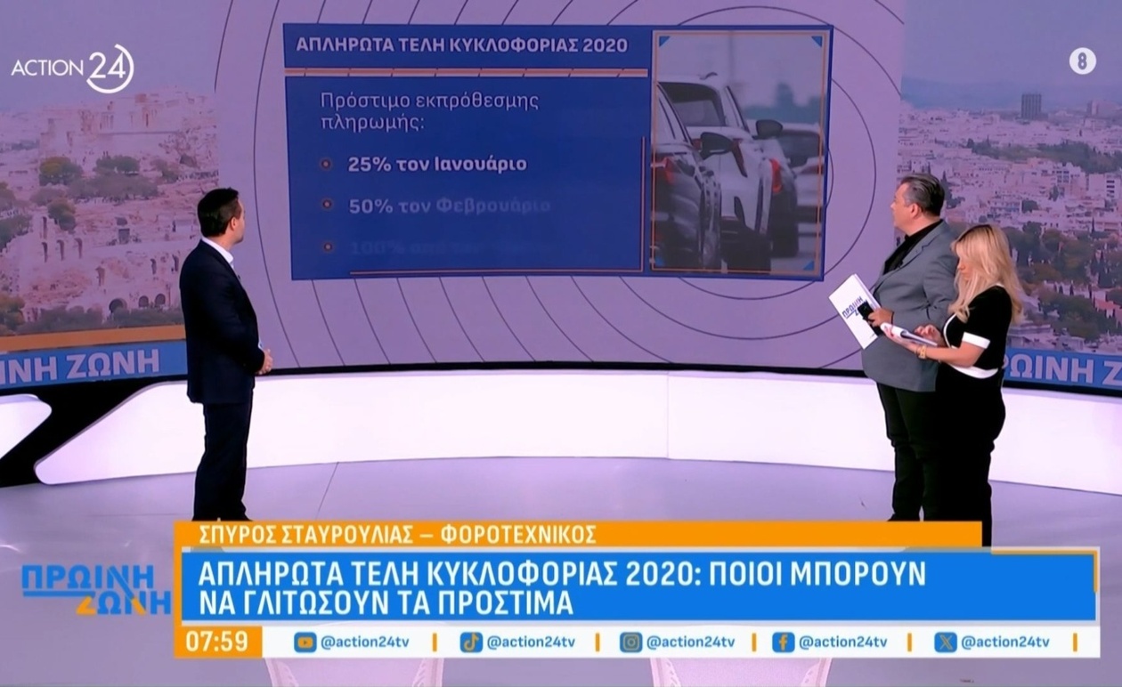 Ποιοι γλιτώνουν πρόστιμα για τα τέλη κυκλοφορίας 2020