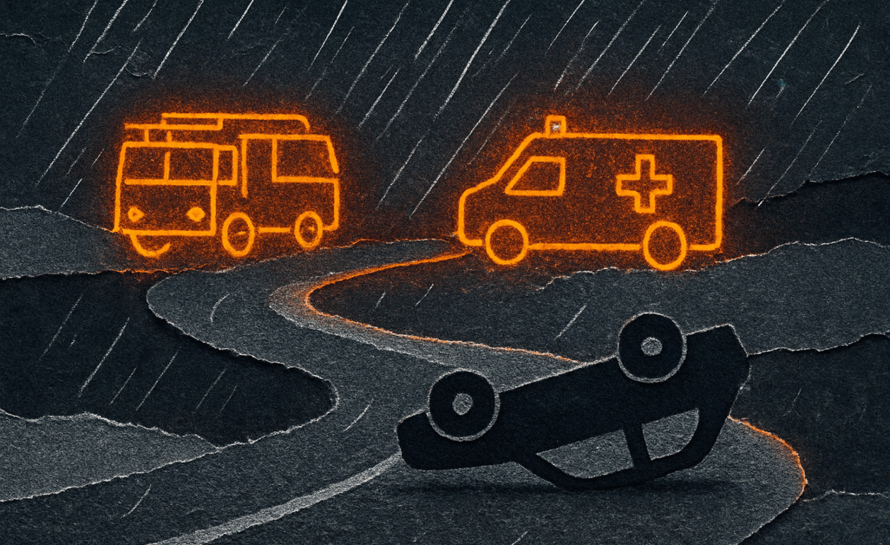 Ηράκλειο: Τροχαίο ατύχημα με εκτροπή Ι.Χ. και εγκλωβισμό οδηγού στον ΒΟΑΚ