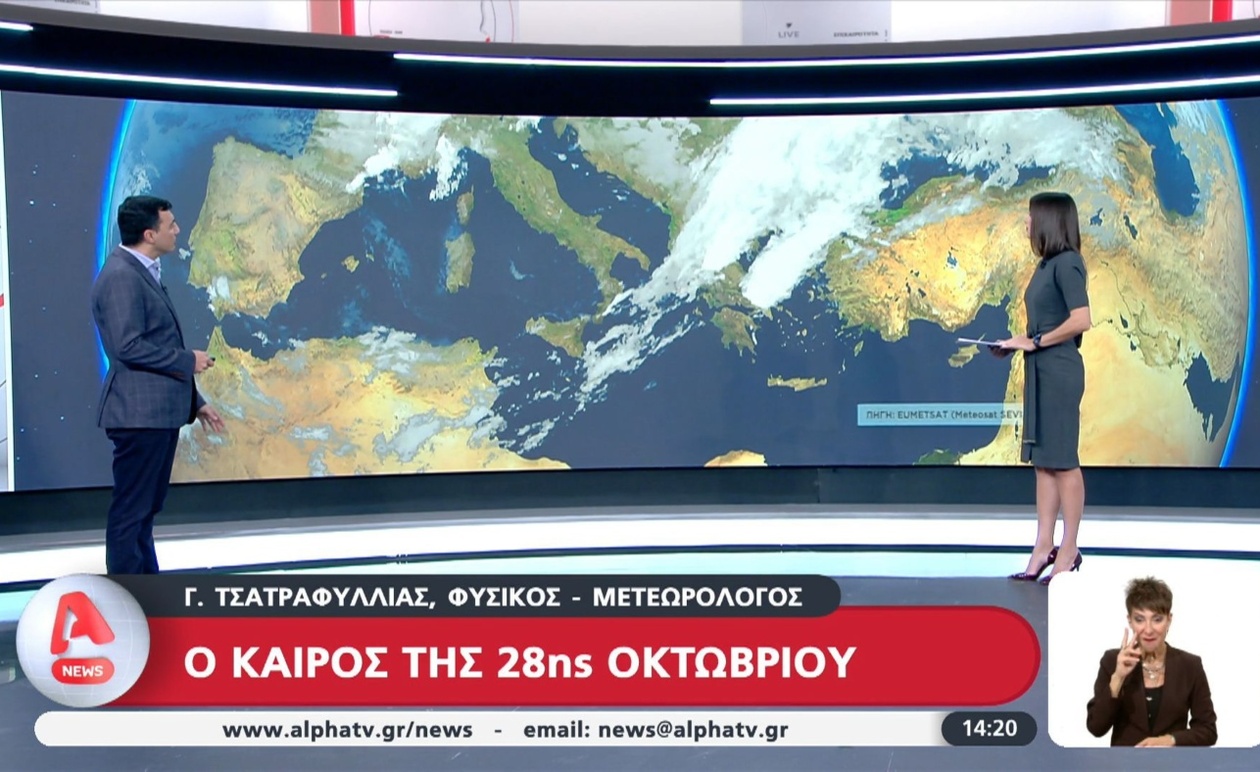 Ο καιρός την 28η Οκτωβρίου στις παρελάσεις