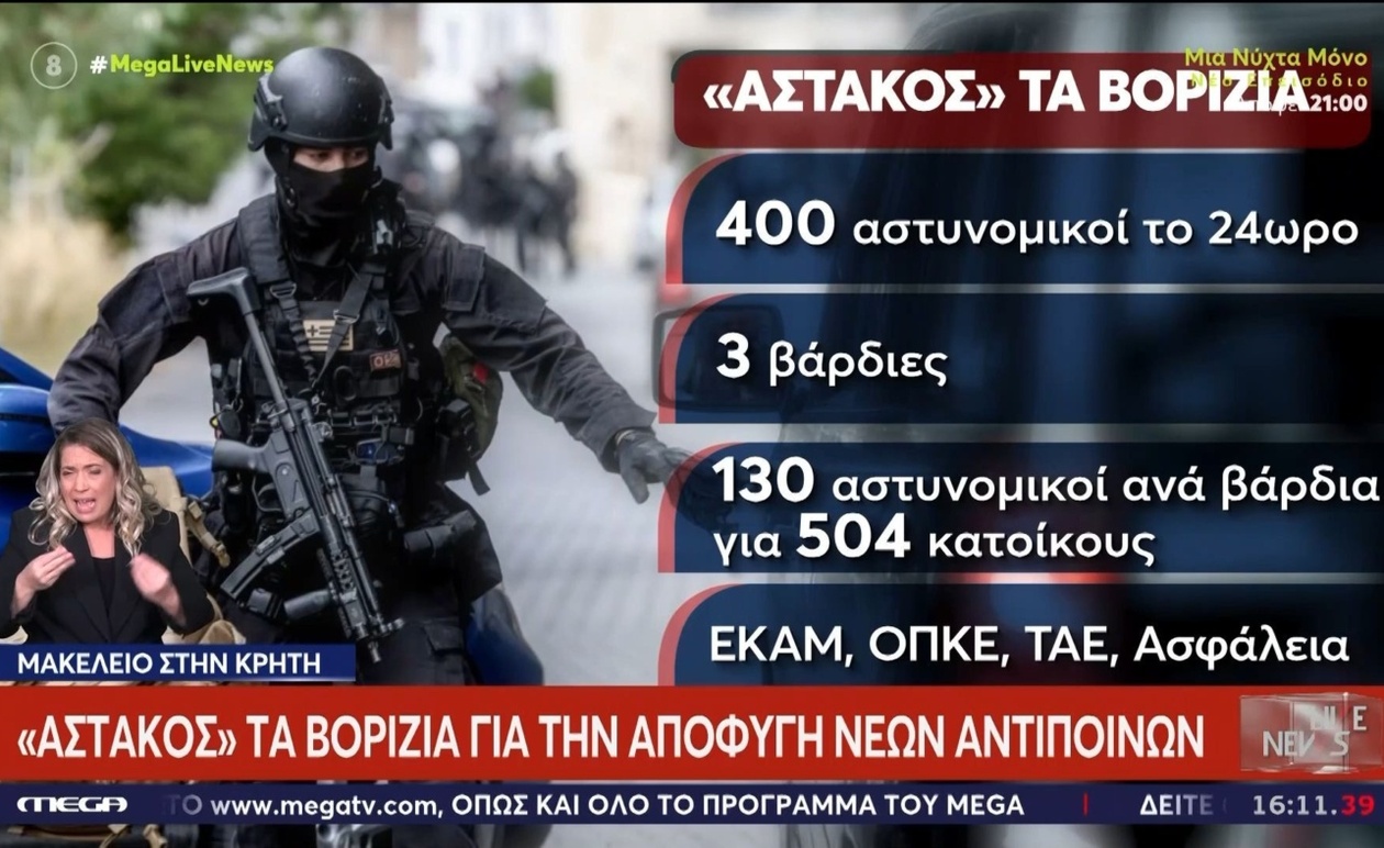 Άστακος: Στα Βορίζια εμφανίστηκε μεγάλη αστυνομική δύναμη