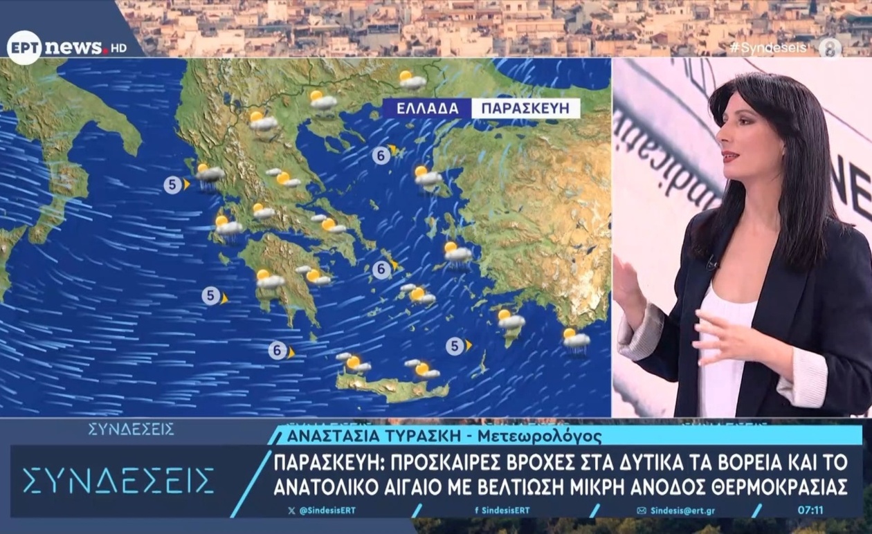 Αναβαθμισμένος Καιρός την Παρασκευή: Βελτίωση μετά τις Πρόσκαιρες Βροχές