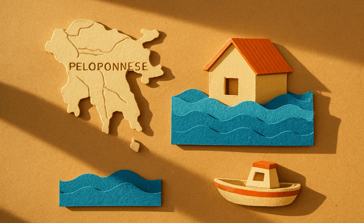 Κακοκαιρία BYRON: Κινδύνευσαν τουρίστες και κάτοικοι από υπερχείλιση ποταμού στη Φοινικούντα