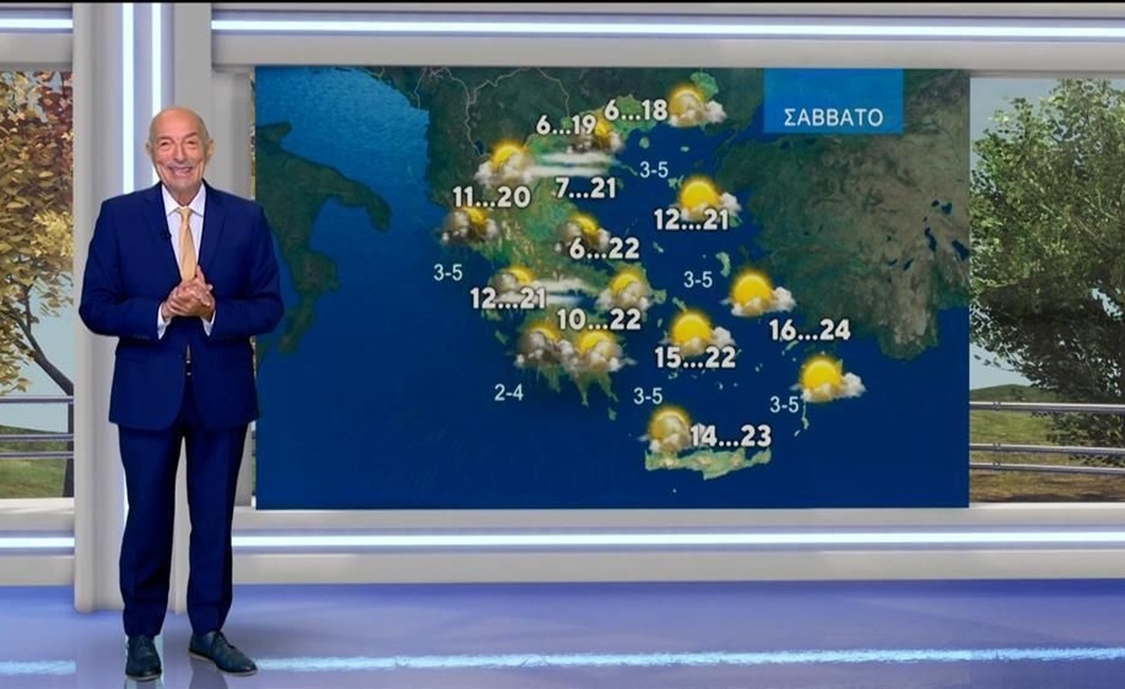 Ant1 News 20:00 Δελτίο καιρού 06-11-2025