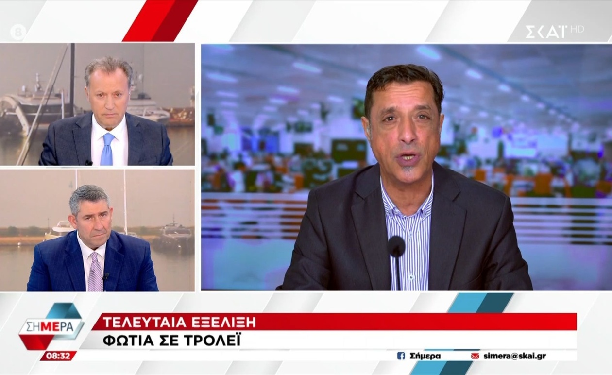 Φωτιά σε τρόλεϊ στο κέντρο της Αθήνας προκάλεσε σοβαρή κυκλοφοριακή συμφόρηση