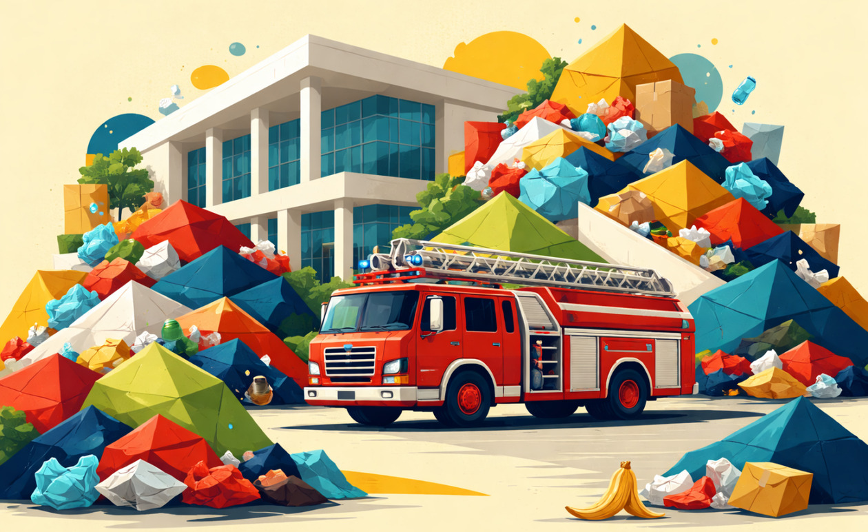 Θεσσαλονίκη: Φωτιά σε απορρίμματα κοντά στη Σχολή Δικαστών στη Μίκρα