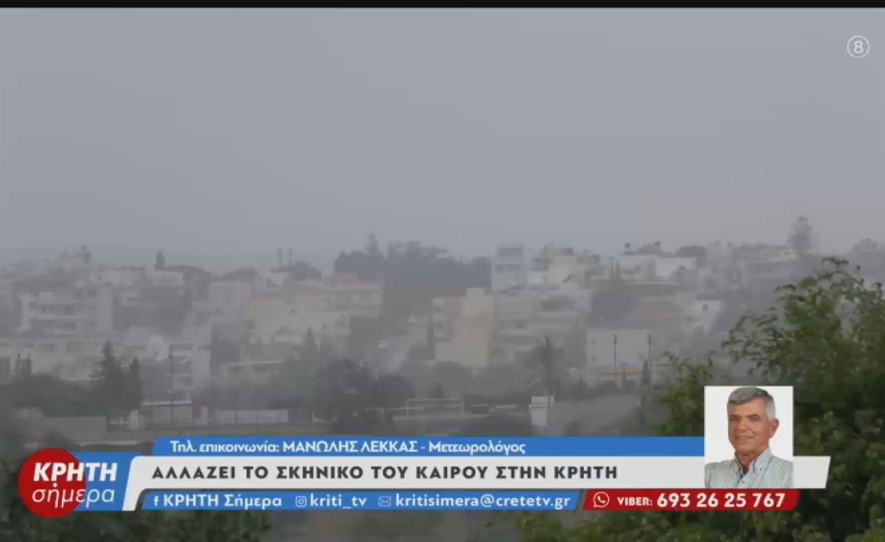 Μεταβολή του καιρού στην Κρήτη το Σαββατοκύριακο