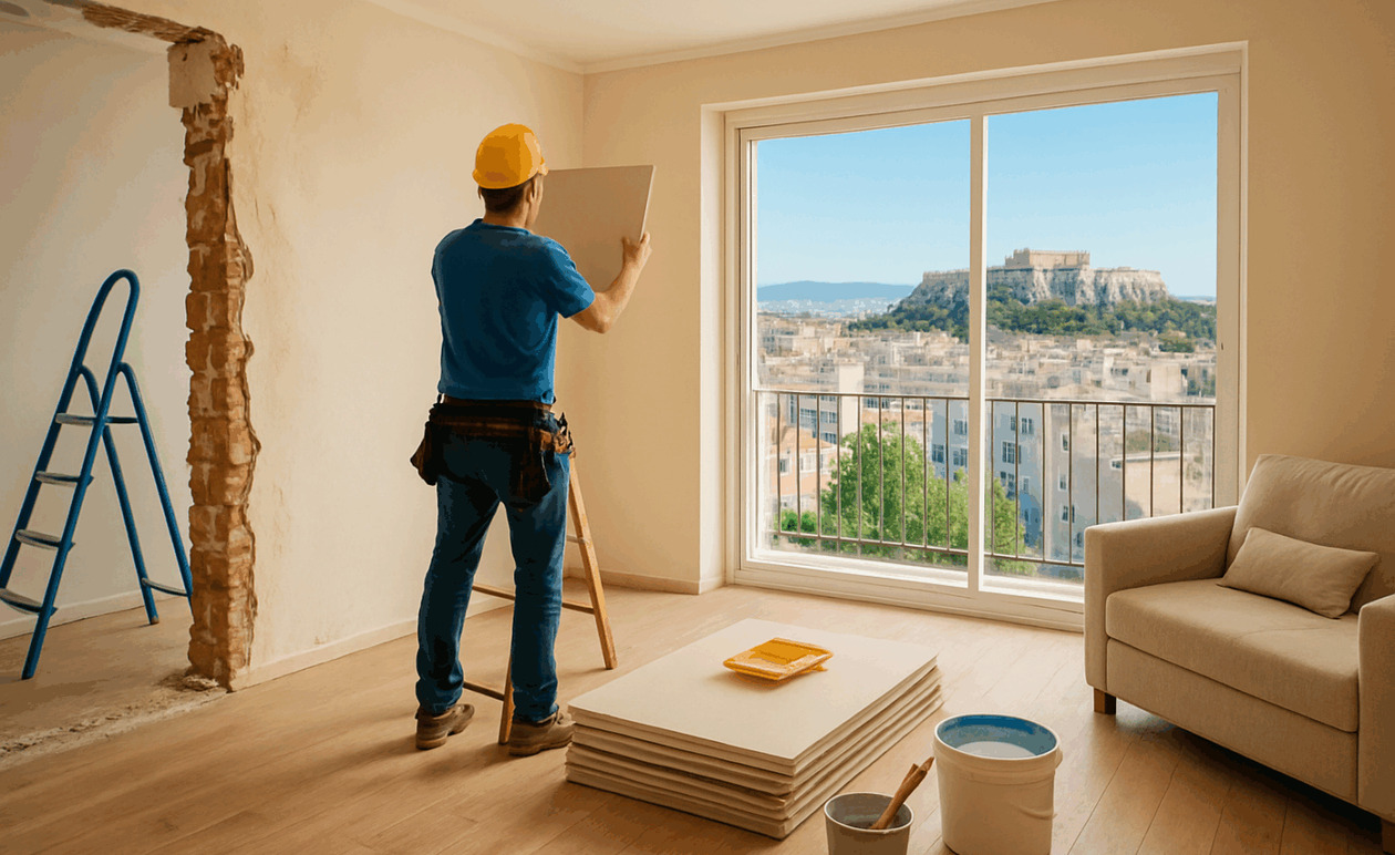 Η ανακαίνιση κατοικιών στην Αθήνα ως λύση για την αντιμετώπιση των παλαιών κτιριακών δομών της πόλης