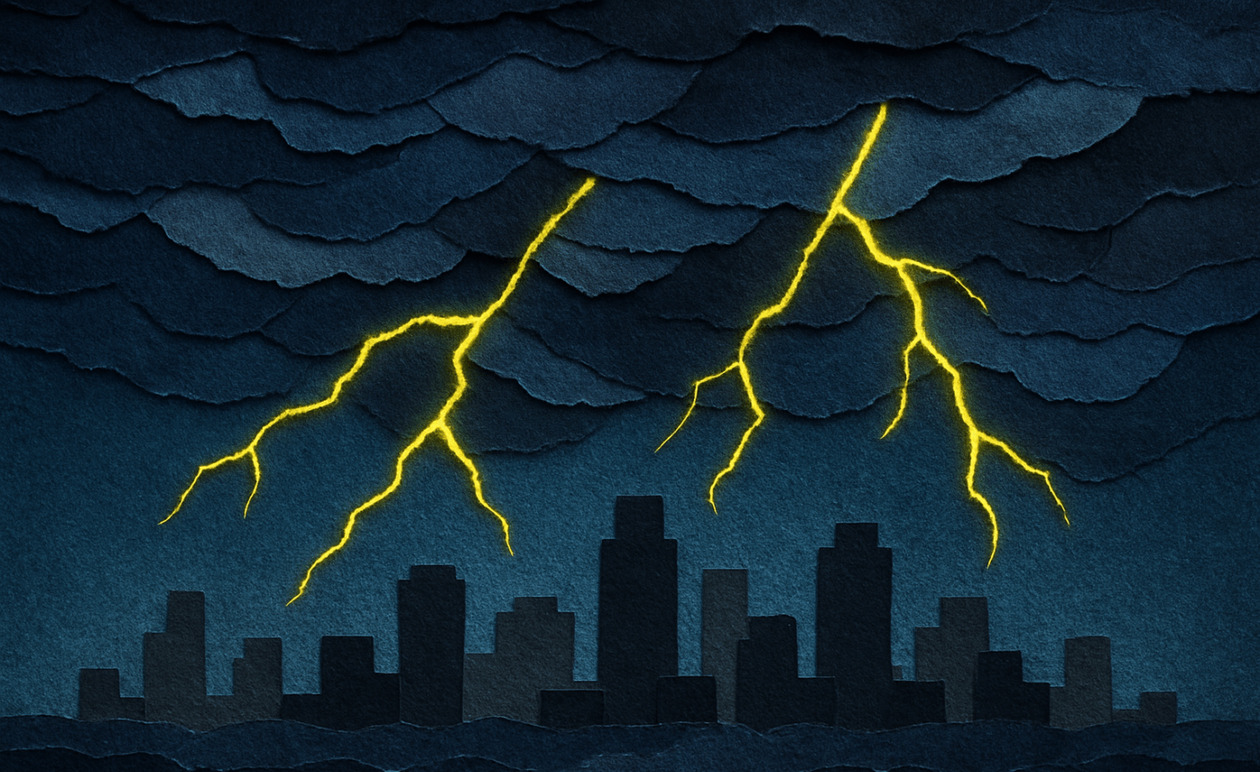 Σφοδρή καταιγίδα «Byron» σαρώνει την Αθήνα: Κλειστά τα σχολεία την Παρασκευή