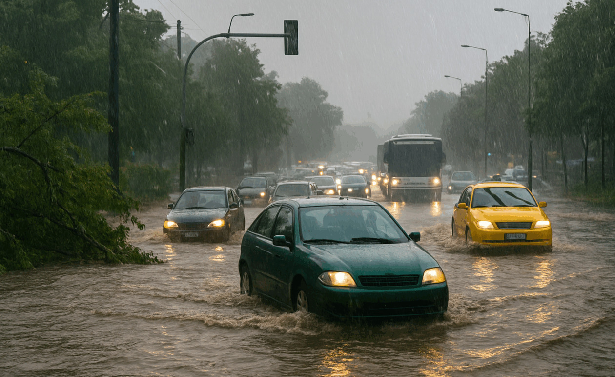 Ο κακός καιρός προκαλεί προβλήματα σε ολόκληρη τη χώρα