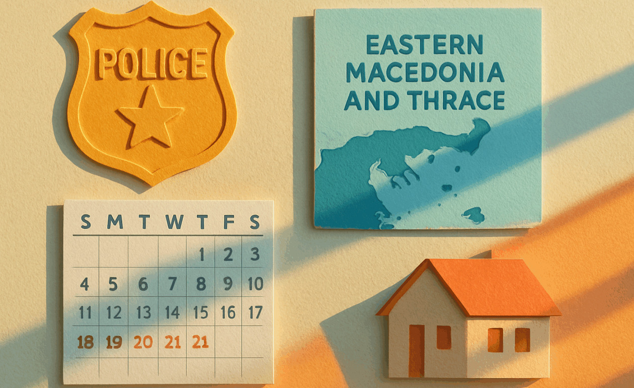 Κινητές Αστυνομικές Μονάδες: Τα δρομολόγια σε Ανατολική Μακεδονία και Θράκη από 15 έως 21 Δεκεμβρίου