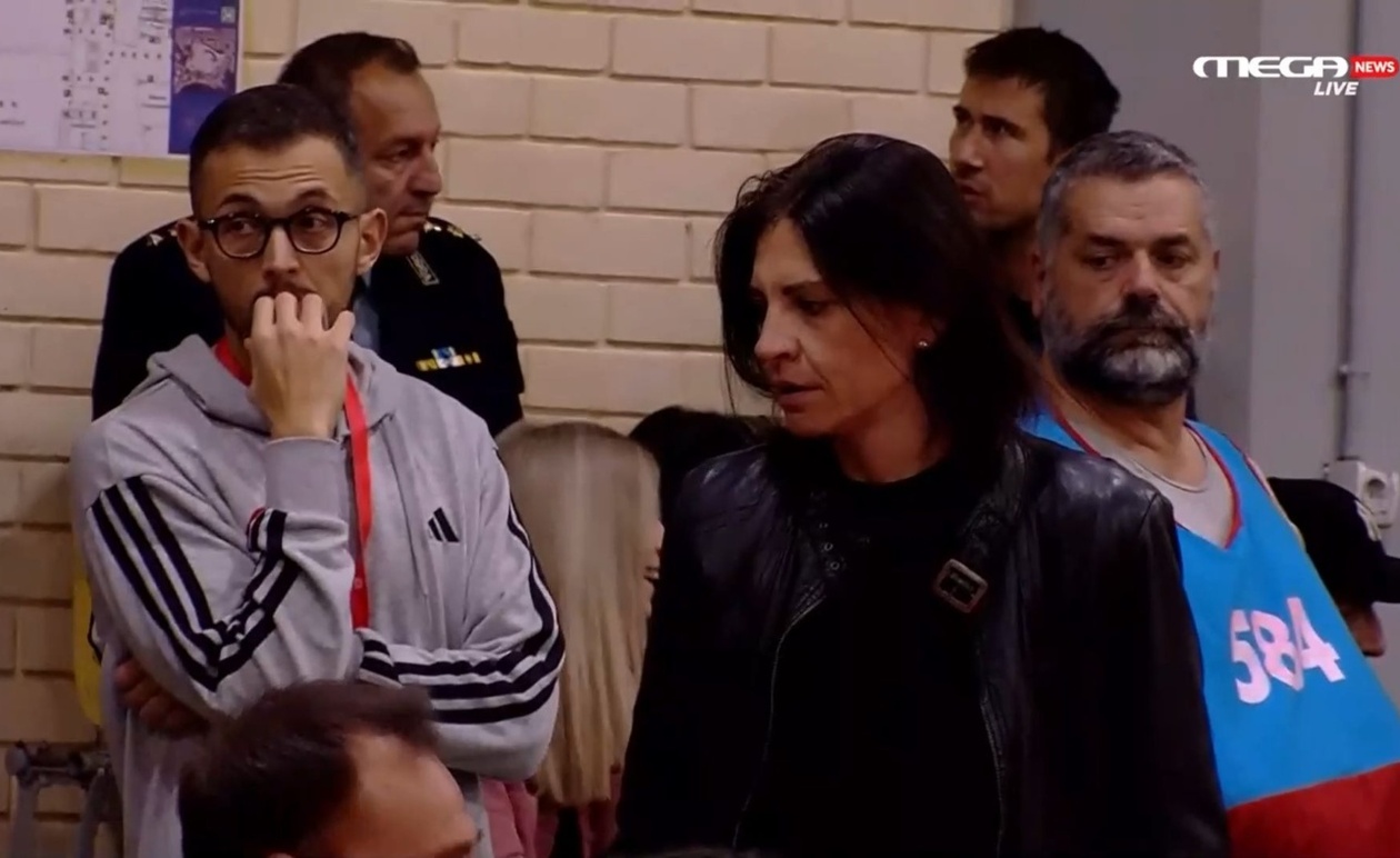 Η Εβίνα Μάλτση βρέθηκε στον αγώνα Ολυμπιακός – Παναθηναϊκός