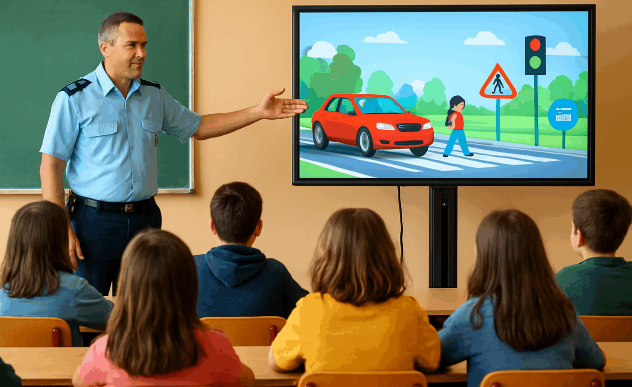 Ενημέρωση μαθητών για οδική ασφάλεια στο Μεσολόγγι