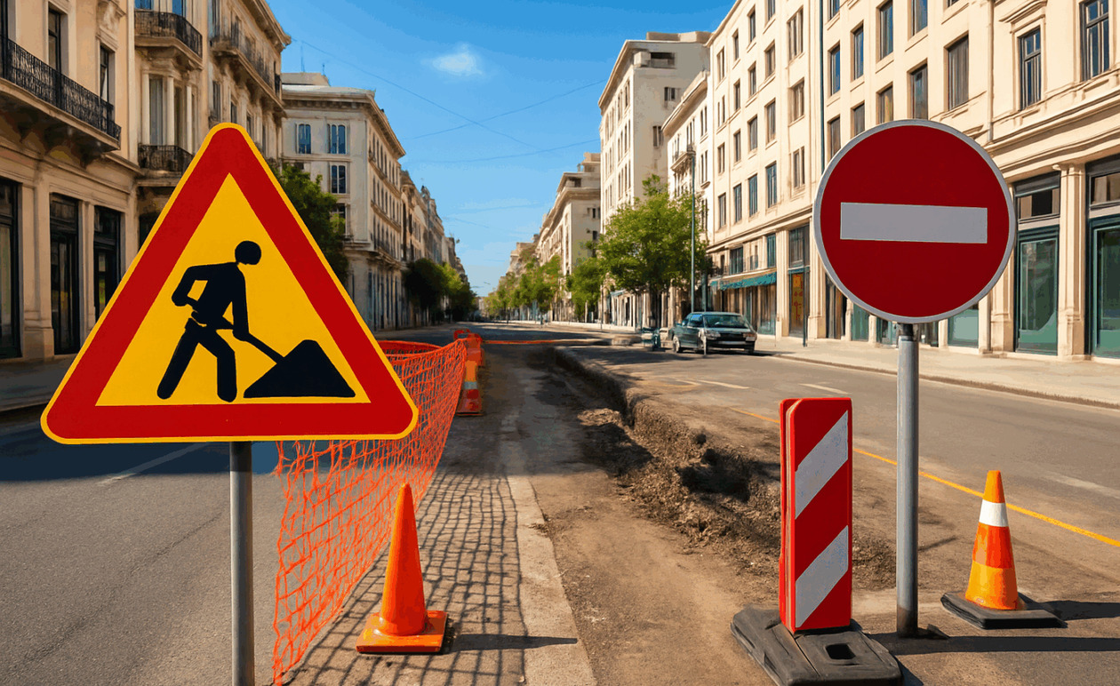 Προσωρινές κυκλοφοριακές ρυθμίσεις στην οδό Ερμού, 7 Νοεμβρίου έως 23 Δεκεμβρίου 2025