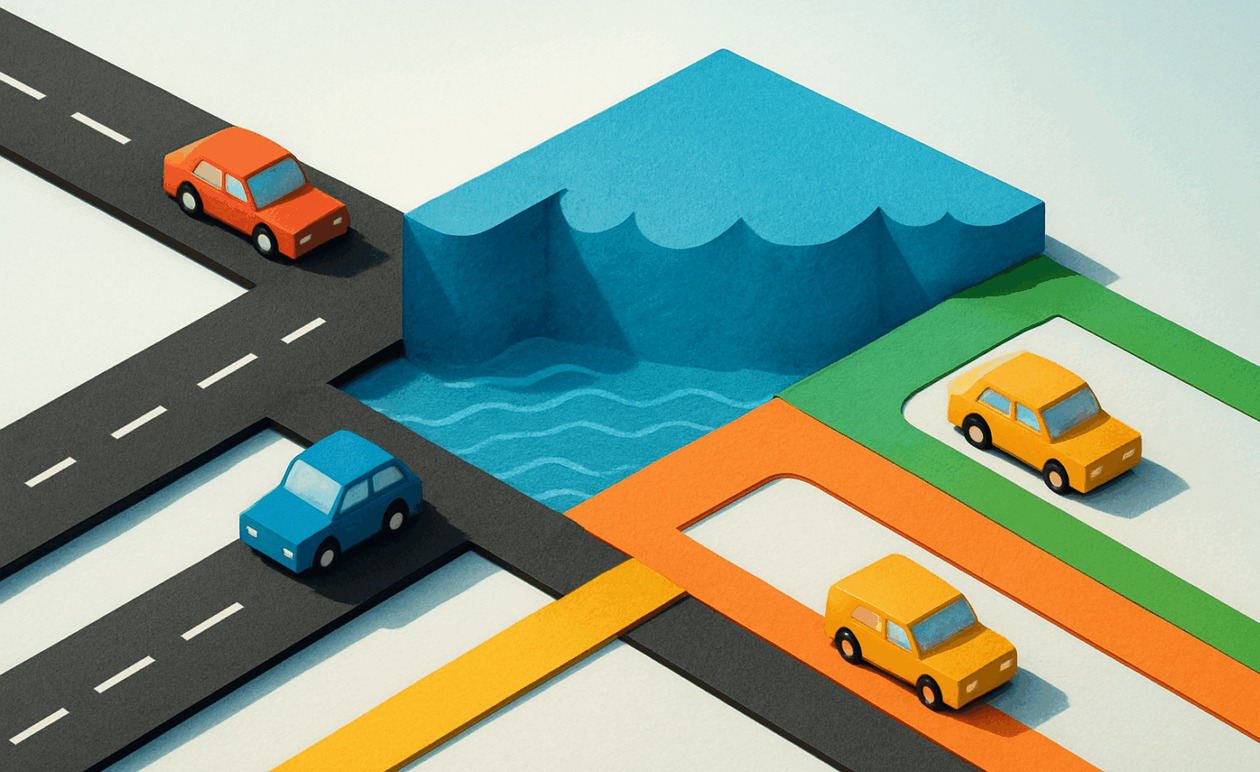 Κυκλοφοριακές ρυθμίσεις στη Θεσσαλία: Κλειστοί δρόμοι λόγω υπερχείλισης ποταμών