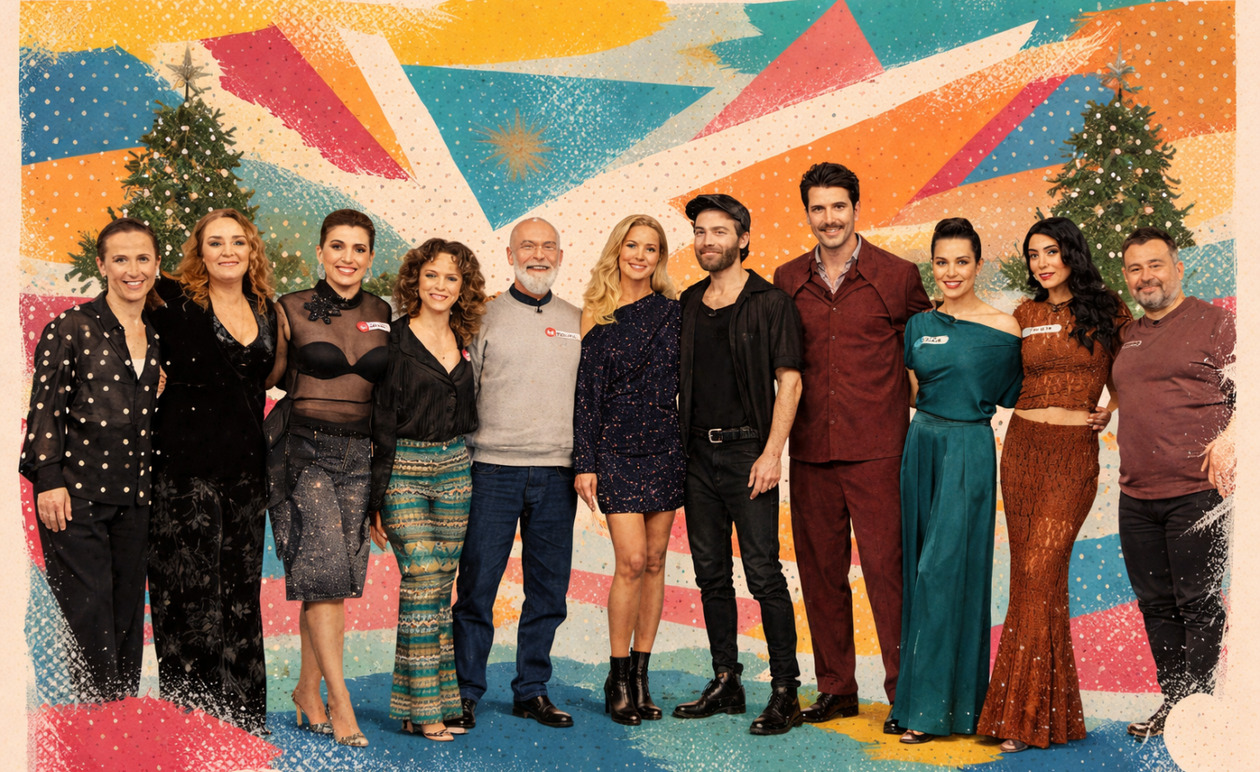 Rouk Zouk: Παραμονή Χριστουγέννων με τη Ζέτα Μακρυπούλια και το καστ της ταινίας «Ο Έρωτας Γράφεται»