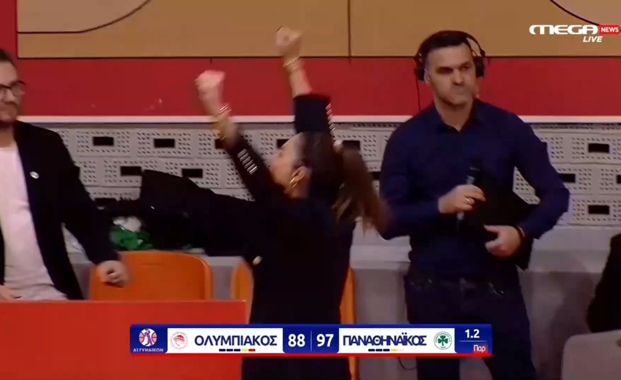 Σελέν Ερντέμ μετά το ντέρμπι Ολυμπιακού — Παναθηναϊκού